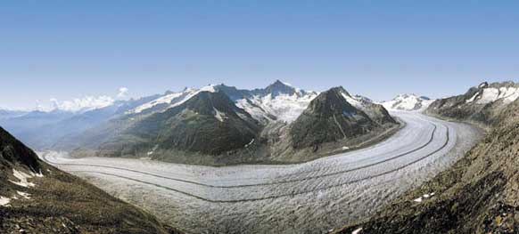 Der Grosse Aletschgletscher im Herzen der Alpen